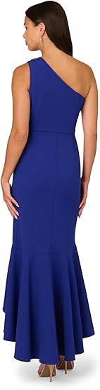 Women's Beaded Knit Crepe Gown Special Occasion Dress