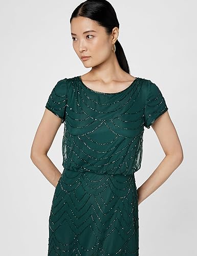 Adrianna Papell Women's Blouson Beaded Gwn Special Occasion Dress