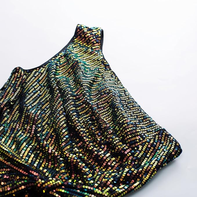 Womem Sequin Cocktail Dress Sparkling Party Bodycon Dress Elegant Prom Dress